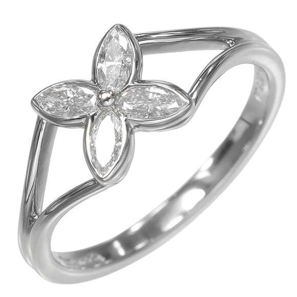 Tiffany & Co. Victoria Ring Size 9 Platinum 950 Diamond Approx. 2.78g.